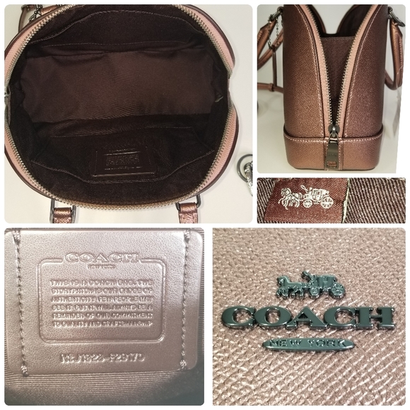 COACH Set 2p CONV. PURSE BAG + CHARM DESIGNER - Picture 6 of 10